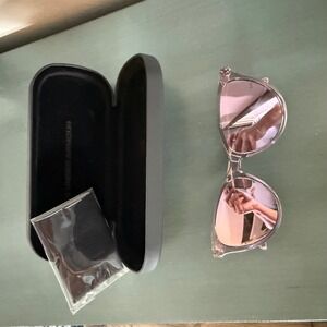 Under Armour Expanse Sunglasses Clear Purple Rose Gold Mirror UA EXPANSE 141TE